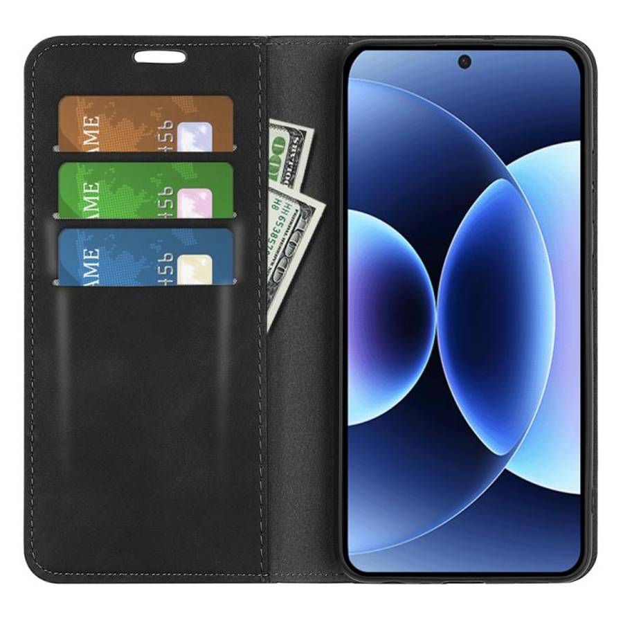 Retro-skin Magnetic Suction Leather Phone Case, For Xiaomi 17 Pro Max, For Redmi Note 15 Pro Glob...