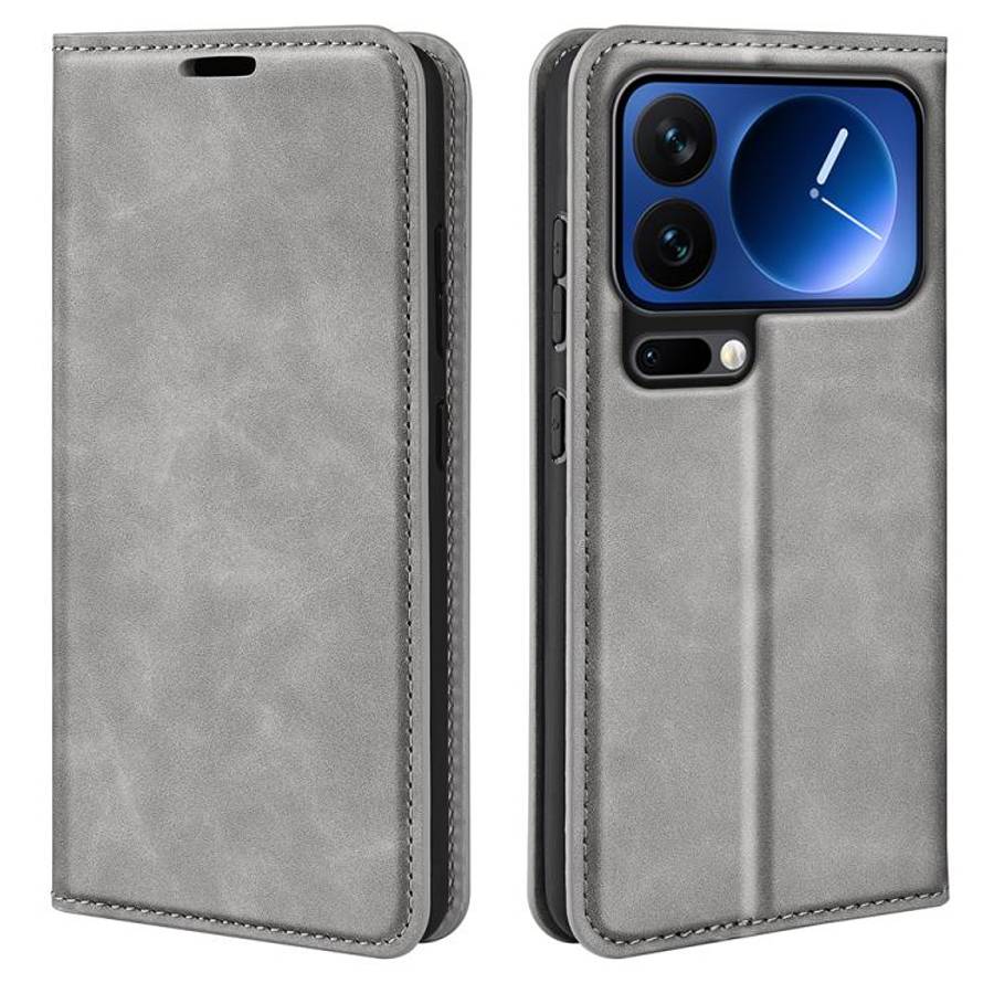Retro-skin Magnetic Suction Leather Phone Case, For Xiaomi 17 Pro Max, For Redmi Note 15 Pro Glob...