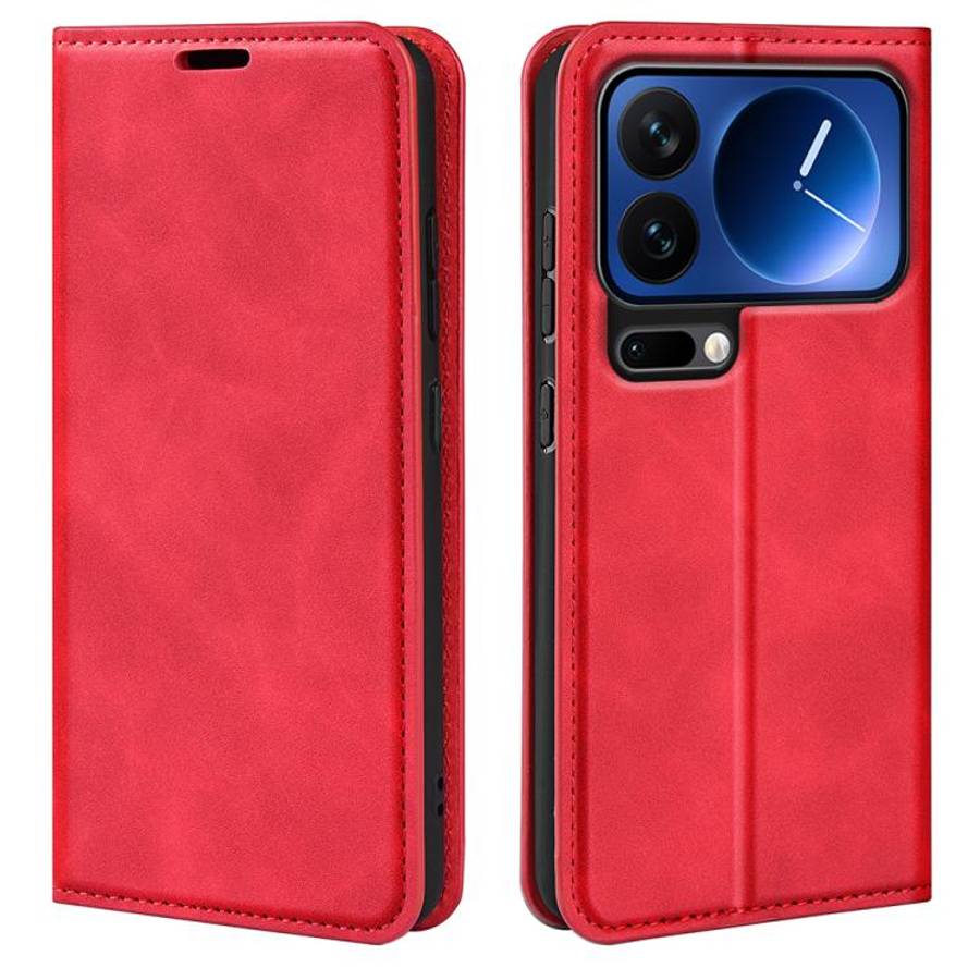 Retro-skin Magnetic Suction Leather Phone Case, For Xiaomi 17 Pro Max, For Redmi Note 15 Pro Glob...