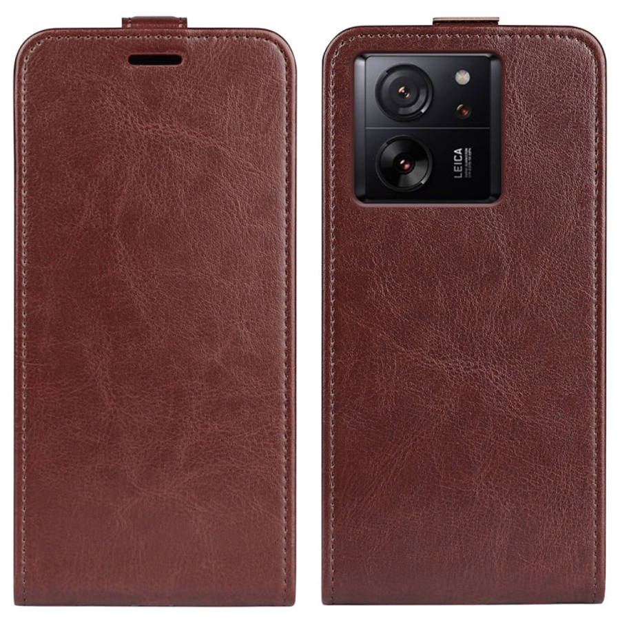 R64 Texture Single Vertical Flip Leather Phone Case, For Xiaomi Redmi K70E, For Xiaomi 14 Pro, Fo...