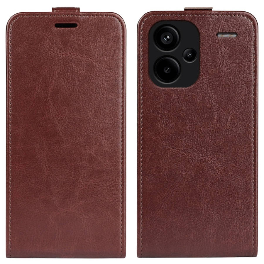 R64 Texture Single Vertical Flip Leather Phone Case, For Xiaomi Redmi K70E, For Xiaomi 14 Pro, Fo...