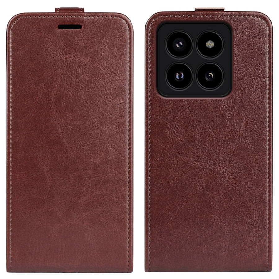 R64 Texture Single Vertical Flip Leather Phone Case, For Xiaomi Redmi K70E, For Xiaomi 14 Pro, Fo...