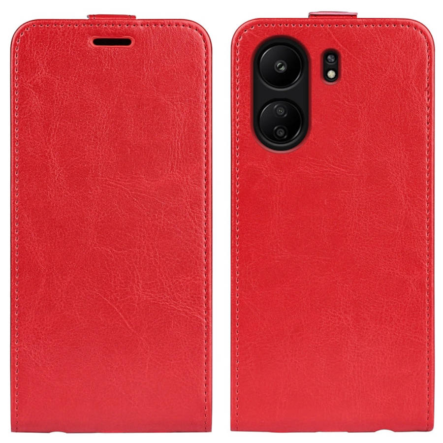 R64 Texture Single Vertical Flip Leather Phone Case, For Xiaomi Redmi 14C 4G, For Xiaomi Redmi K7...