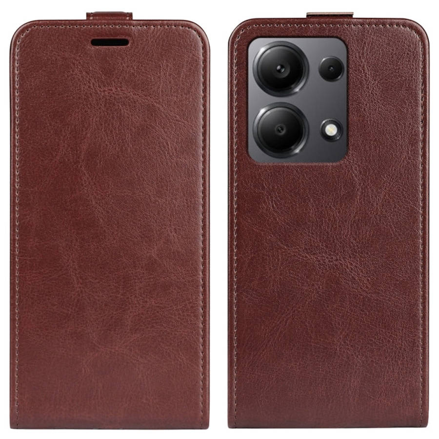 R64 Texture Single Vertical Flip Leather Phone Case, For Xiaomi Redmi Note 14 5G, For Xiaomi Redm...