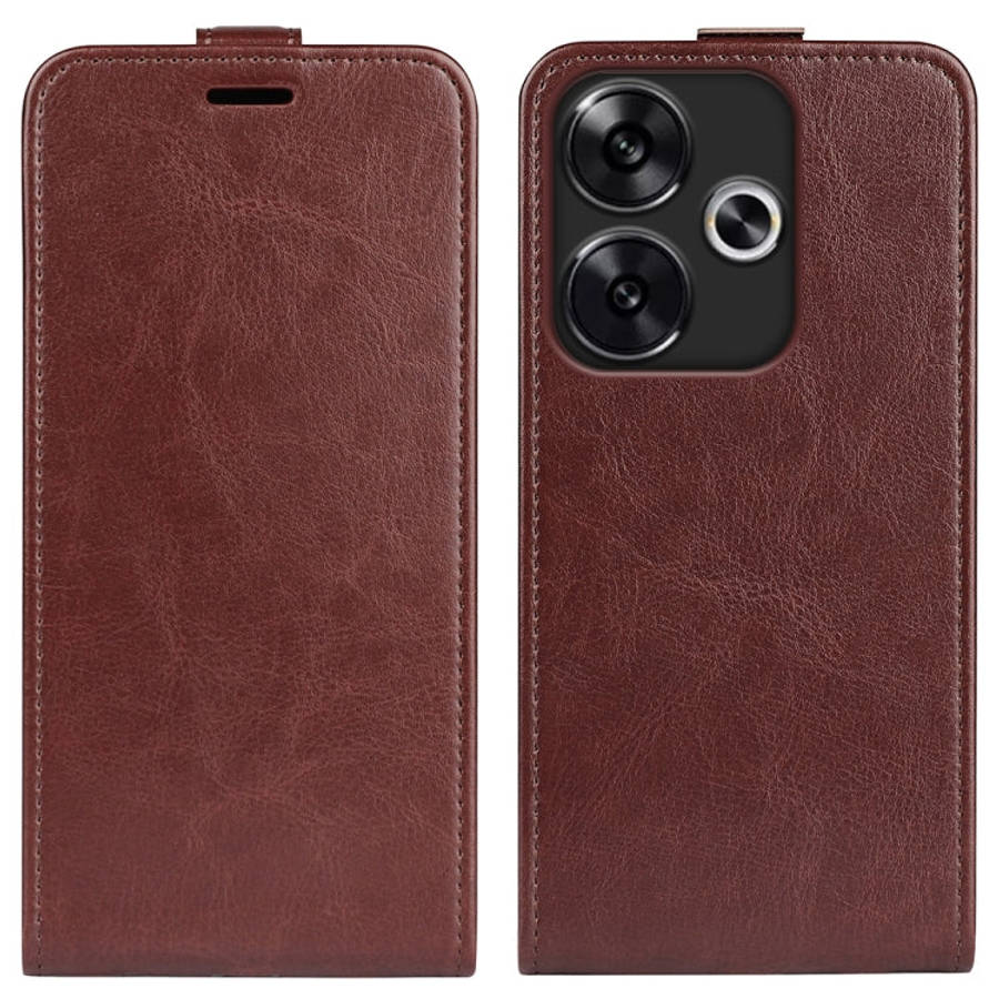R64 Texture Single Vertical Flip Leather Phone Case, For Xiaomi Redmi Note 14 5G, For Xiaomi Redm...