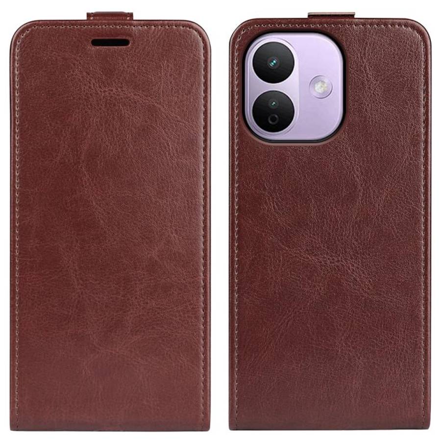 R64 Texture Single Vertical Flip Leather Phone Case, For Xiaomi Redmi K70E, For Xiaomi 14 Pro, Fo...