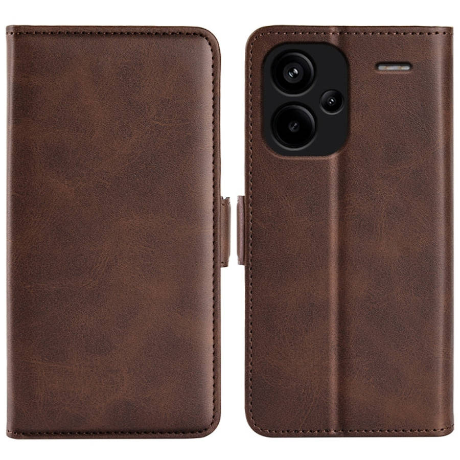Dual-side Magnetic Buckle Horizontal Flip Leather Phone Case, For Xiaomi Redmi A3, For Xiaomi Red...