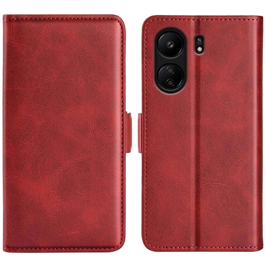 Dual-side Magnetic Buckle Horizontal Flip Leather Phone Case, For Xiaomi Redmi A3, For Xiaomi Red...