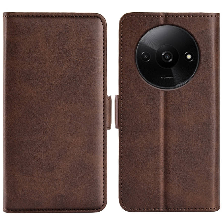 Dual-side Magnetic Buckle Horizontal Flip Leather Phone Case, For Xiaomi Redmi A3, For Xiaomi Red...