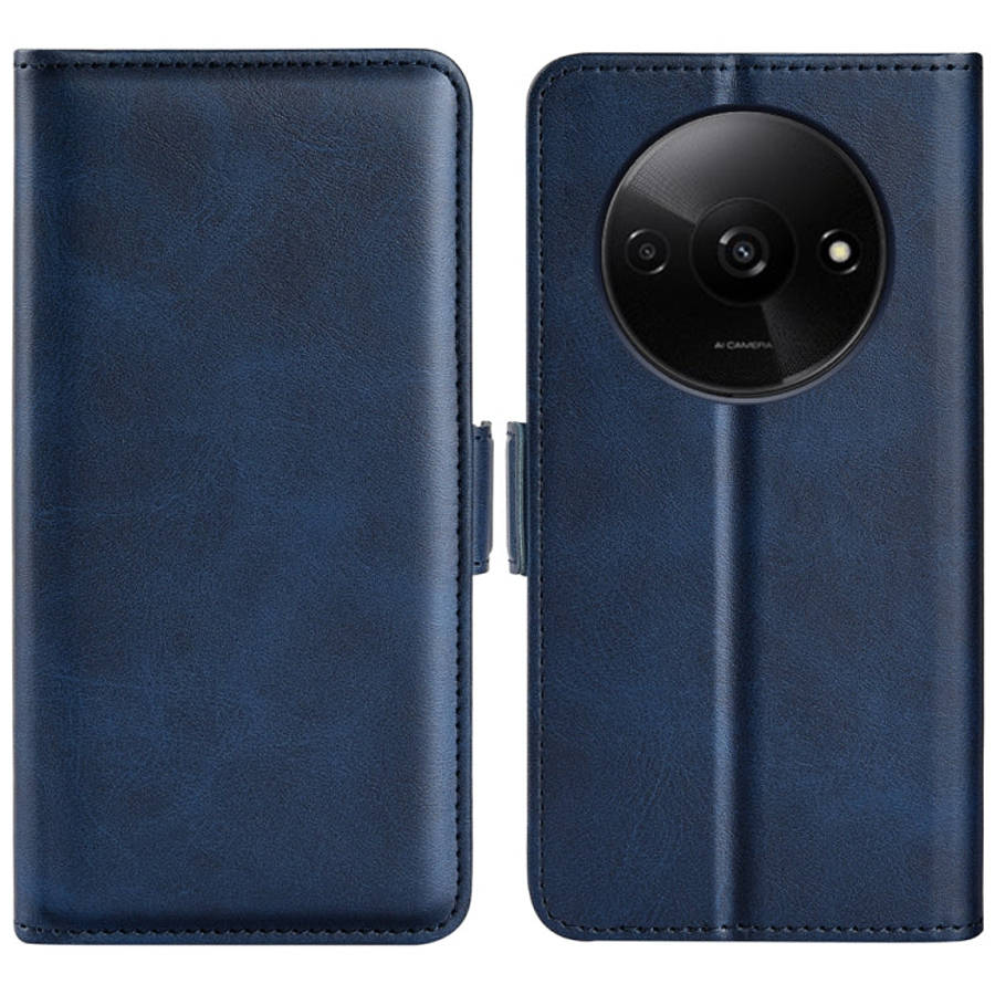 Dual-side Magnetic Buckle Horizontal Flip Leather Phone Case, For Xiaomi Redmi A3, For Xiaomi Red...