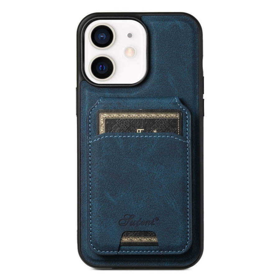 Suteni H16 Litchi Texture Leather Detachable Wallet Back Phone Case, For iPhone 15 Pro, For iPhon...