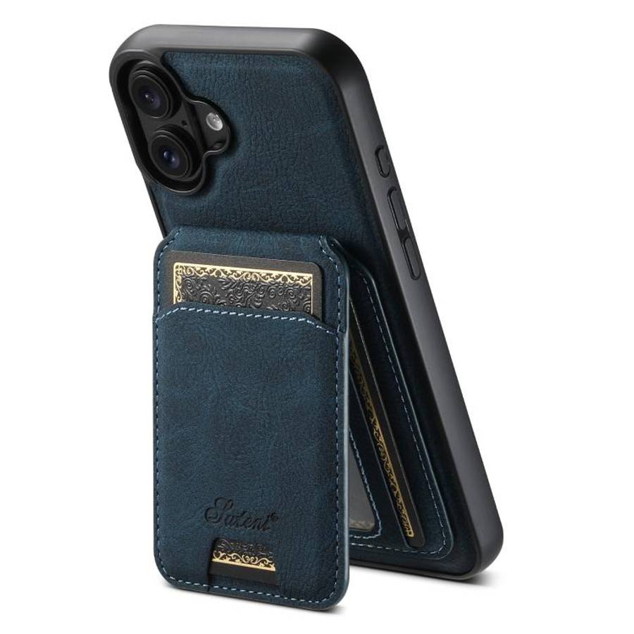 Suteni H16 Litchi Texture Leather Detachable Wallet Back Phone Case, For iPhone 18, For iPhone 18...