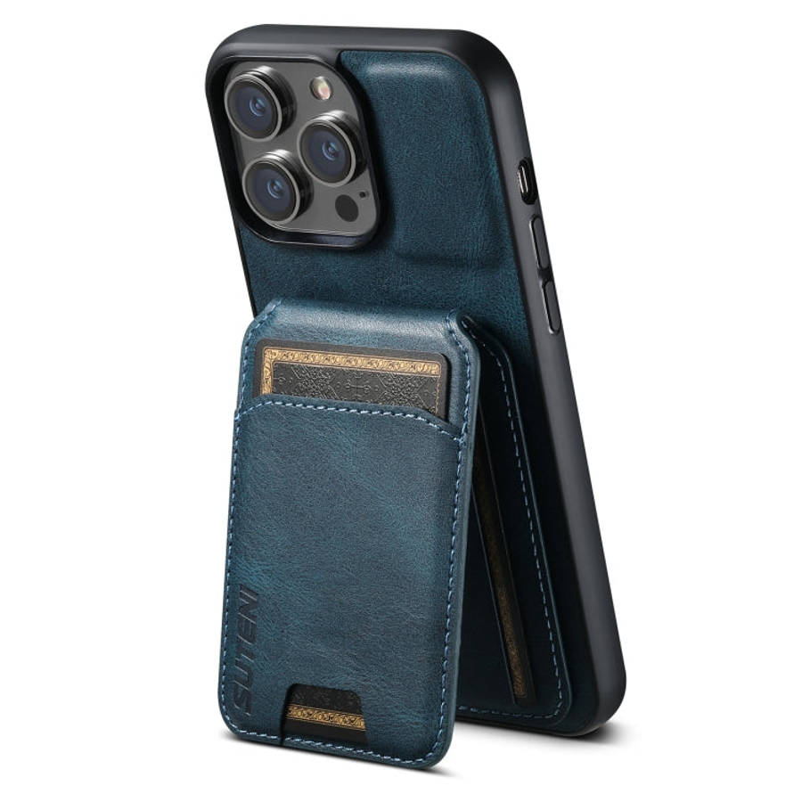 Suteni H02 Leather Wallet Stand Back Phone Case, For iPhone 18, For iPhone 18 Pro, For iPhone 18 ...