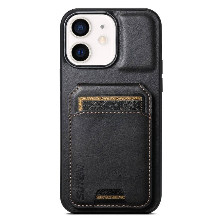 Suteni H02 Leather Wallet Stand Back Phone Case, For iPhone 14, For iPhone 14 Pro, For iPhone 14 ...