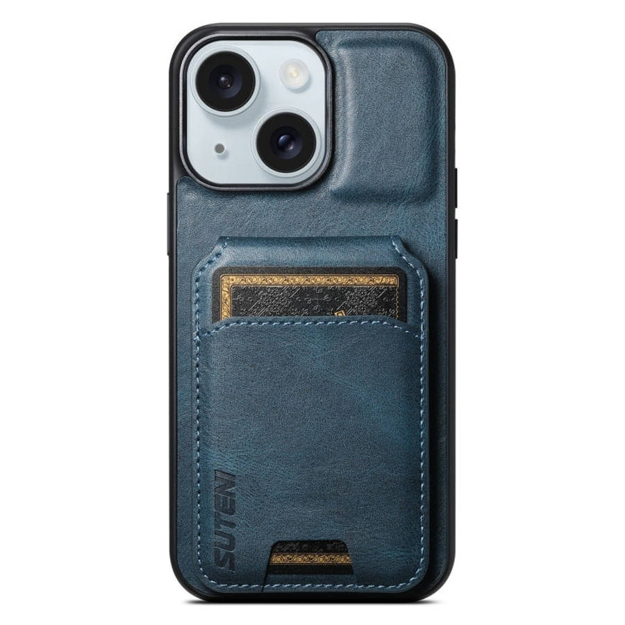 Suteni H02 Leather Wallet Stand Back Phone Case, For iPhone 18, For iPhone 18 Pro, For iPhone 18 ...