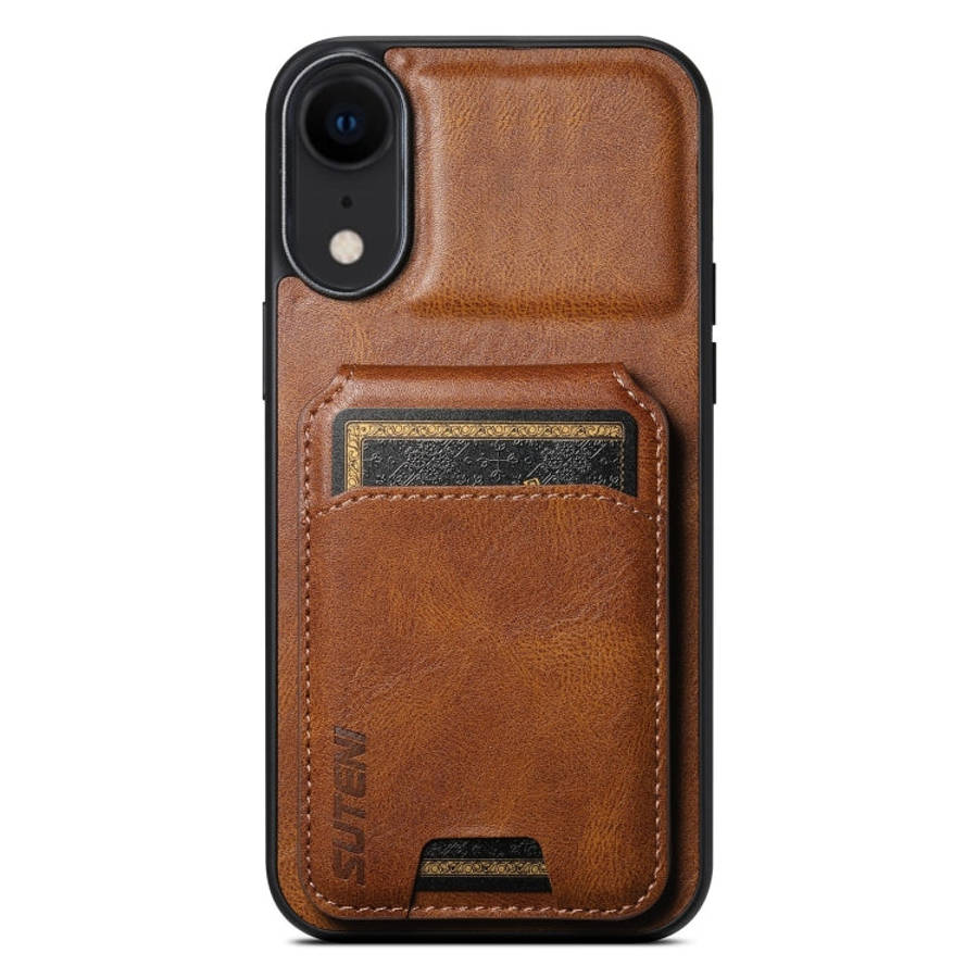 Suteni H02 Leather Wallet Stand Back Phone Case, For iPhone 14, For iPhone 14 Pro, For iPhone 14 ...