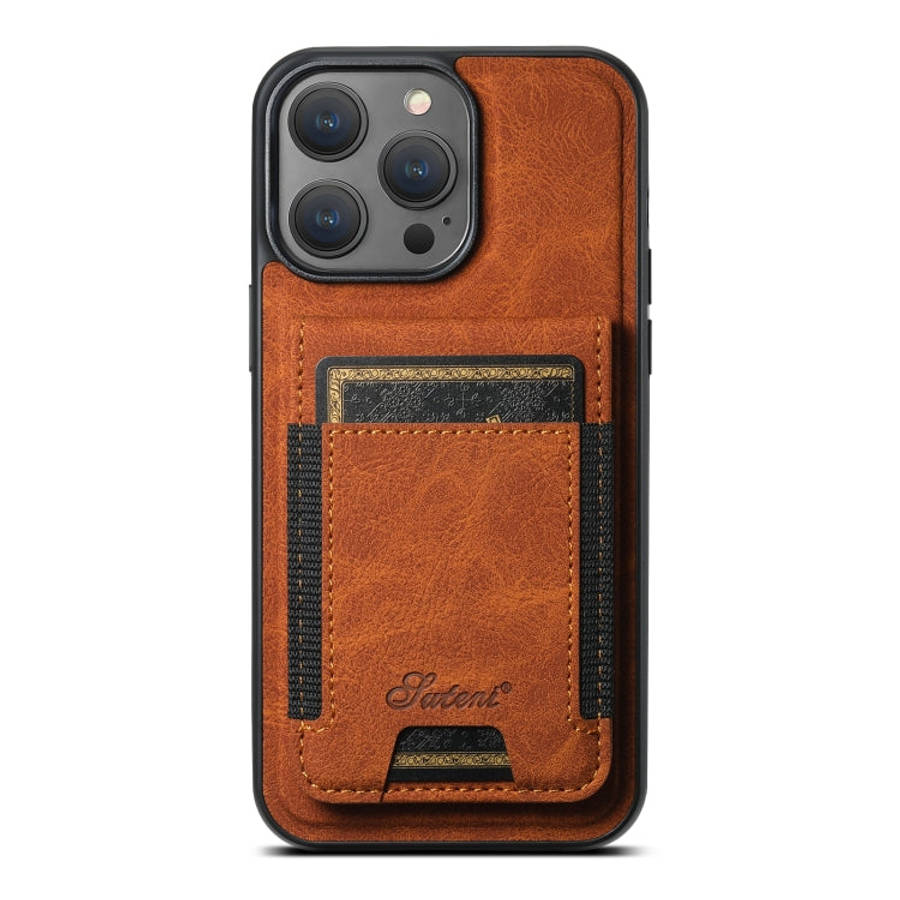 Suteni H17 Litchi Texture Leather MagSafe Detachable Wallet Phone Case, For iPhone 18, For iPhone...