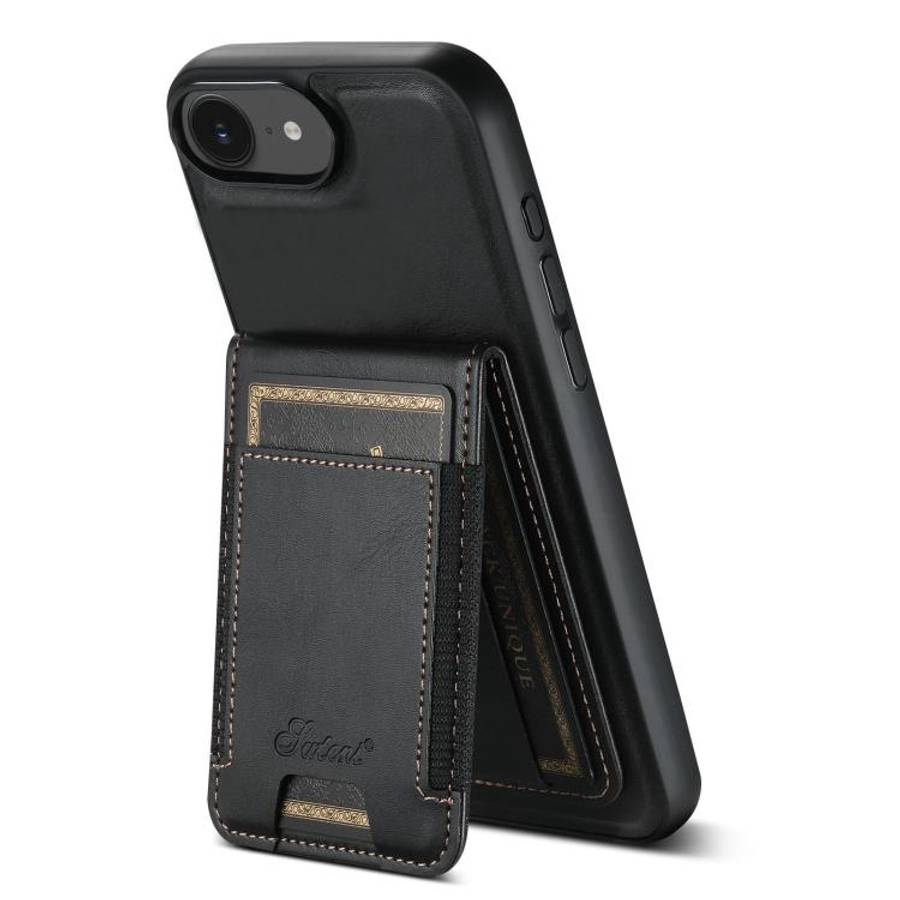 Suteni H17 Oil Eax Leather MagSafe Detachable Wallet Phone Case, For iPhone 14 Pro Max, For iPhon...
