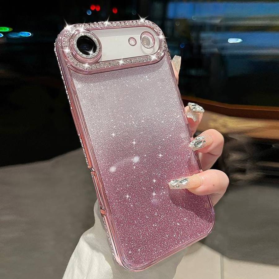 Diamond Gradient Glitter TPU Phone Case, For iPhone 17e / 16e, For iPhone 17 Pro Max, For iPhone ...