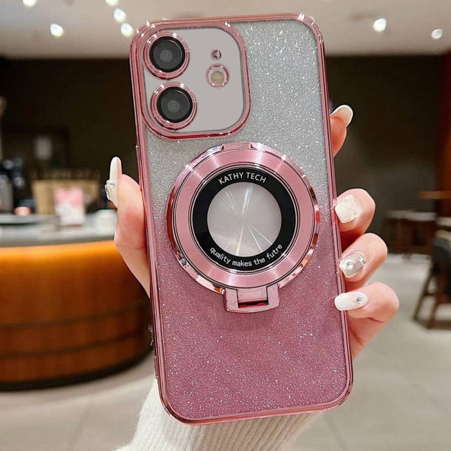 Electroplated Holder Gradient Glitter MagSafe Phone Case, For iPhone  12 Pro, For iPhone 12 mini,...