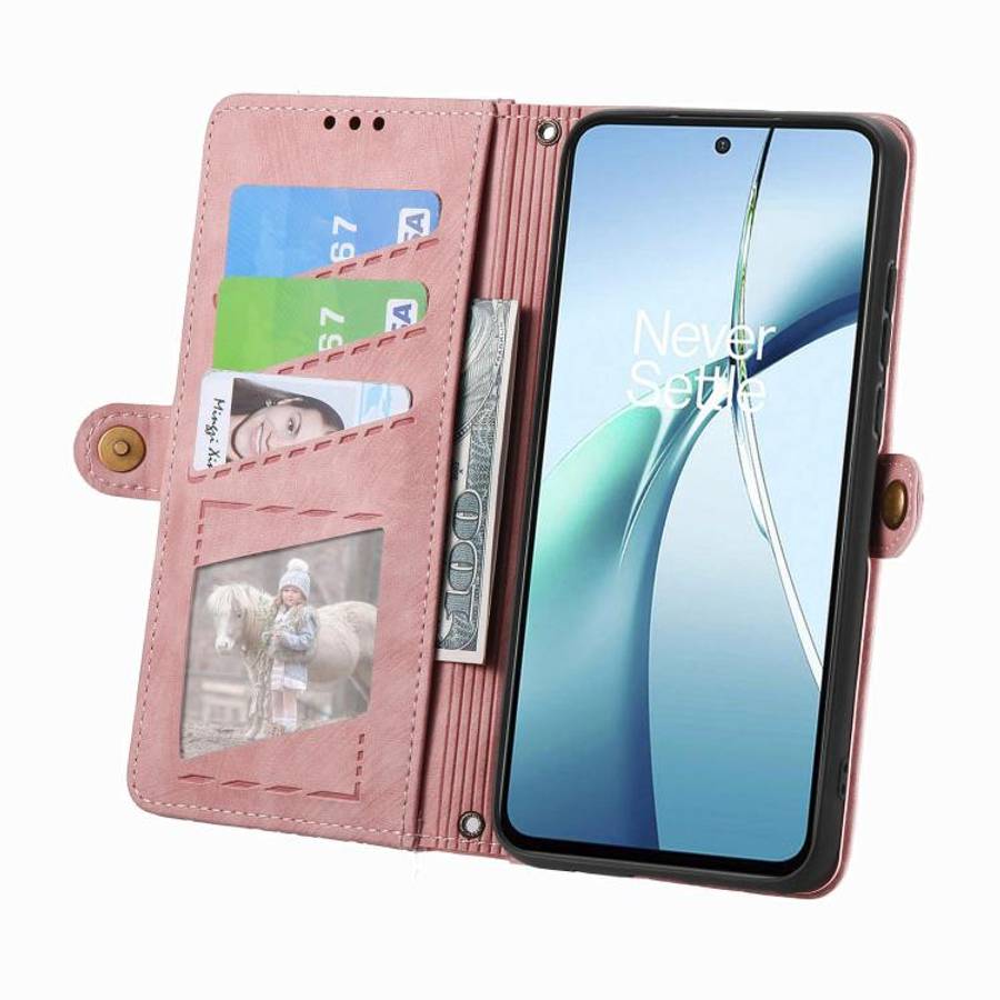 Geometric Zipper Wallet Side Buckle Leather Phone Case, For Xiaomi 17 Pro Max, For Xiaomi 17 Pro,...