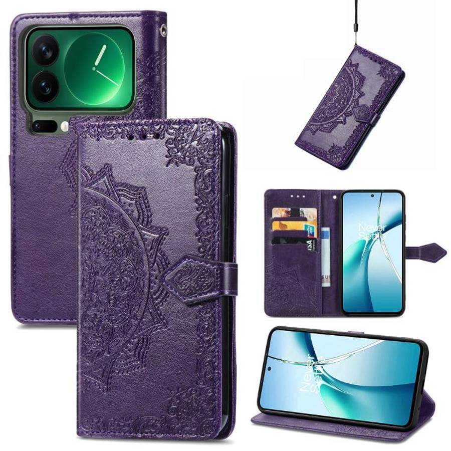 Mandala Flower Embossed Leather Phone Case, For Xiaomi Poco X8 Pro Max 5G, For Xiaomi Poco X8 Pro...