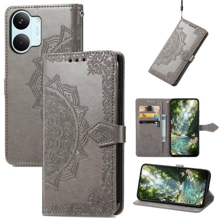 Mandala Flower Embossed Leather Phone Case, For Xiaomi Poco X8 Pro Max 5G, For Xiaomi Poco X8 Pro...