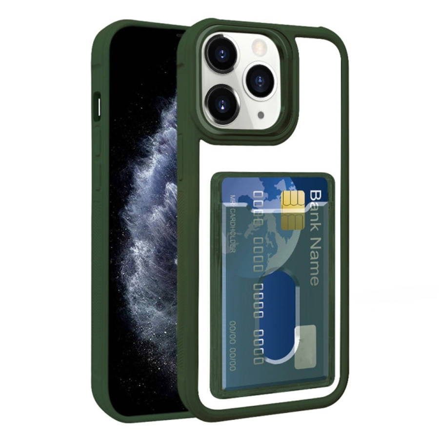 Electroplated Card Bag Acrylic Hybrid TPU Phone Case, For iPhone 12, For iPhone 12 Pro Max, For i...