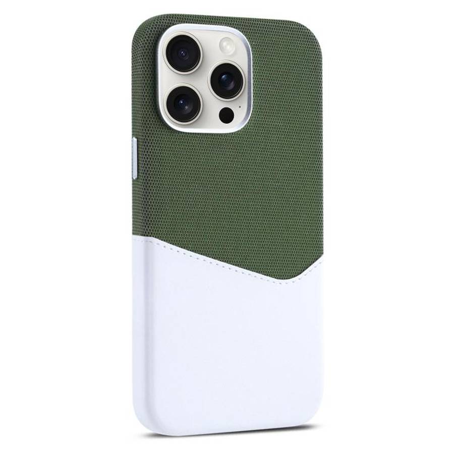 Kalebol Cloth Textue Stitching Card Slot Magnetic Phone Case, For iPhone 15 Pro Max, For iPhone 1...