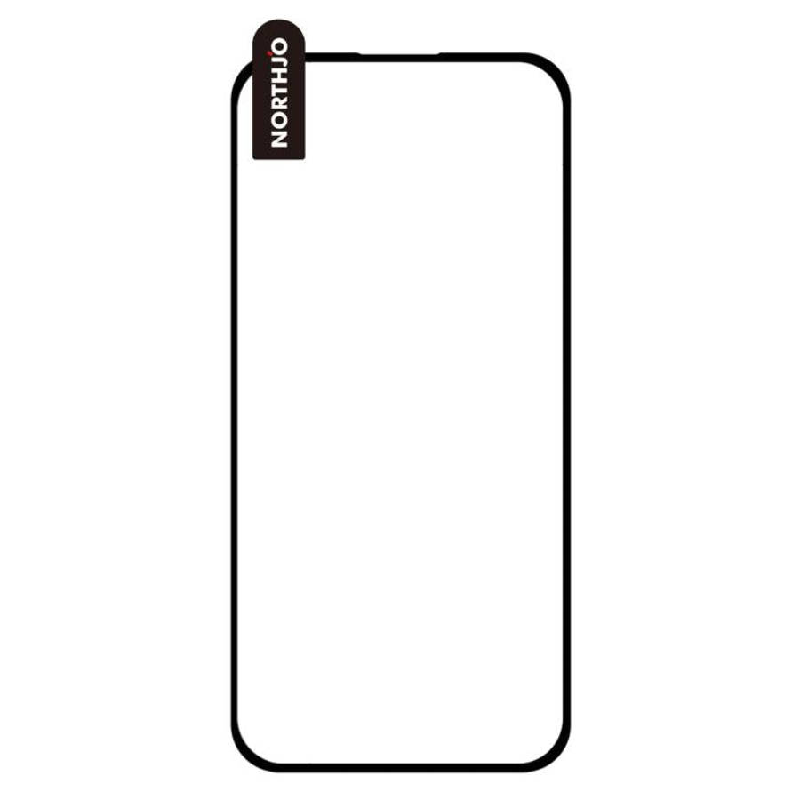 2pcs NORTHJO A++ 0.3mm Screen Full Glue Silk Printing Tempered Glass Film, For iPhone 17 Pro Max,...