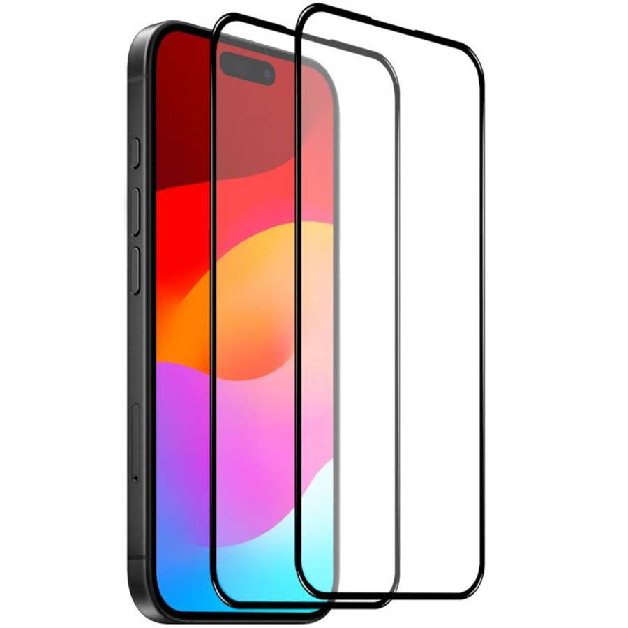 2pcs NORTHJO A++ 0.3mm Screen Full Glue Silk Printing Tempered Glass Film, For iPhone 17 Pro Max,...