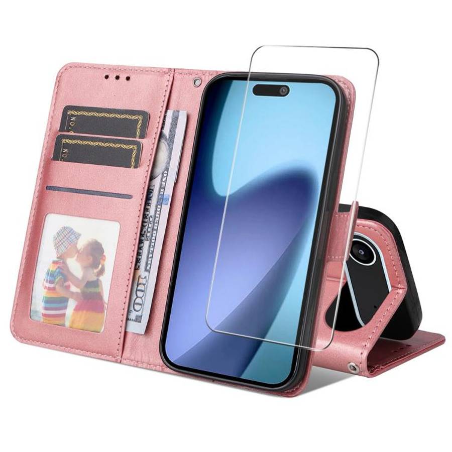 ENKAY Card Wallet Calf Texture Leather Phone Case with Thickened Glue No White Edge Film, For iPh...