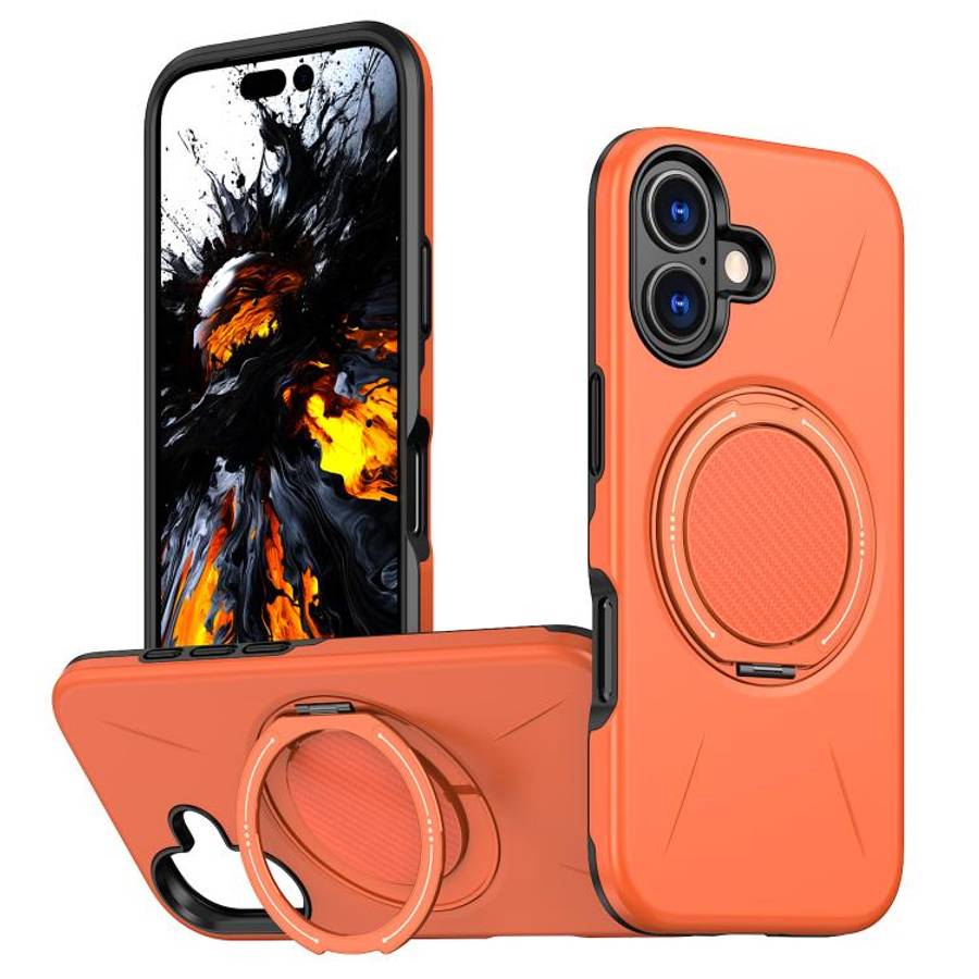 Kalebol Magnetic MagSafe Rotation Holder PC Phone Case, For iPhone Air, For iPhone 16 Pro Max, Fo...
