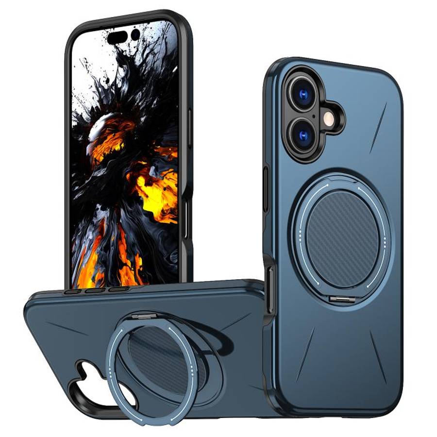 Kalebol Magnetic MagSafe Rotation Holder PC Phone Case, For iPhone Air, For iPhone 16 Pro Max, Fo...