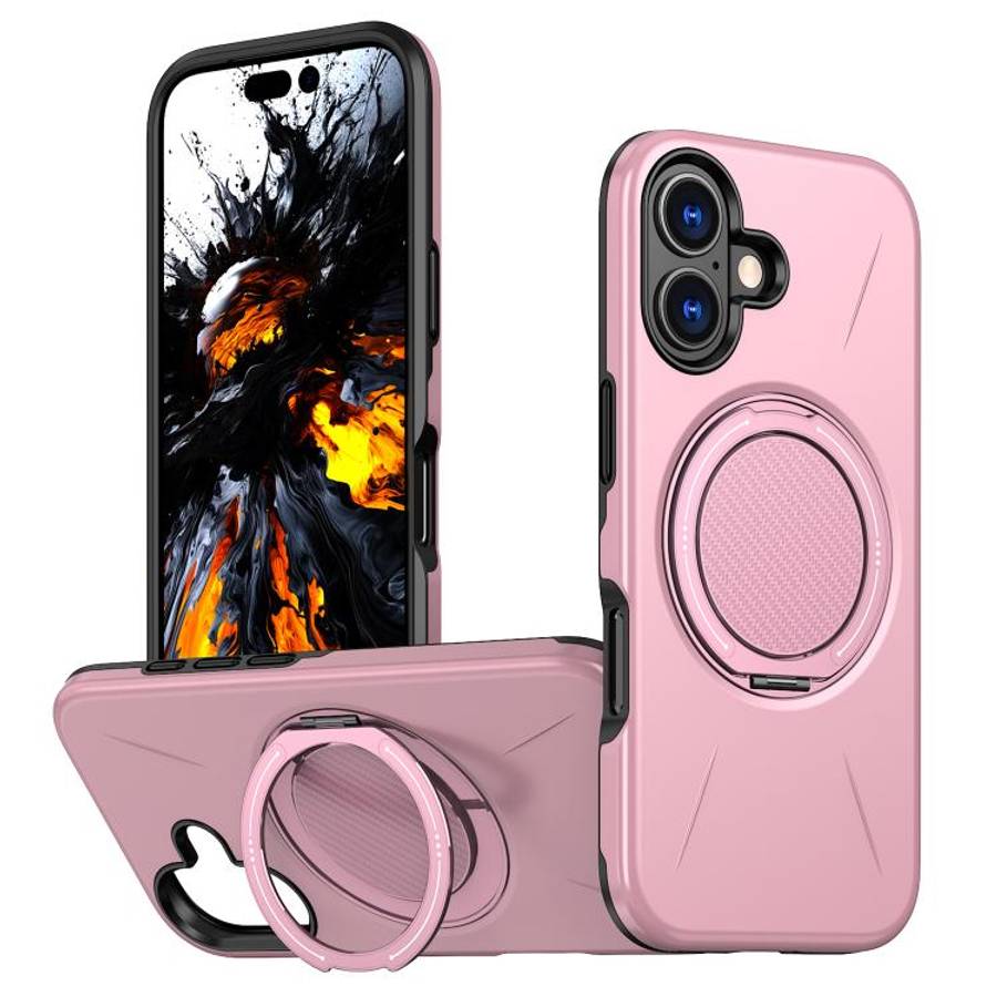 Kalebol Magnetic MagSafe Rotation Holder PC Phone Case, For iPhone Air, For iPhone 16 Pro Max, Fo...