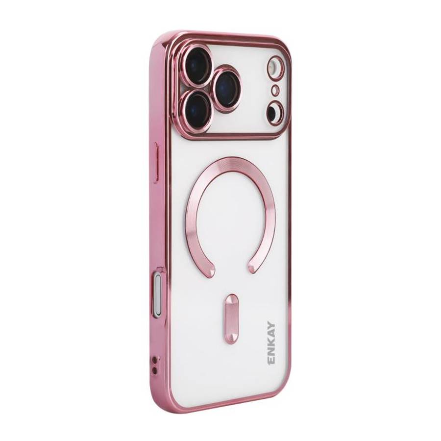 ENKAY Hat-Prince Magsafe Electroplated TPU Clear Shockproof Phone Case, For iPhone 17 Pro Max, Fo...
