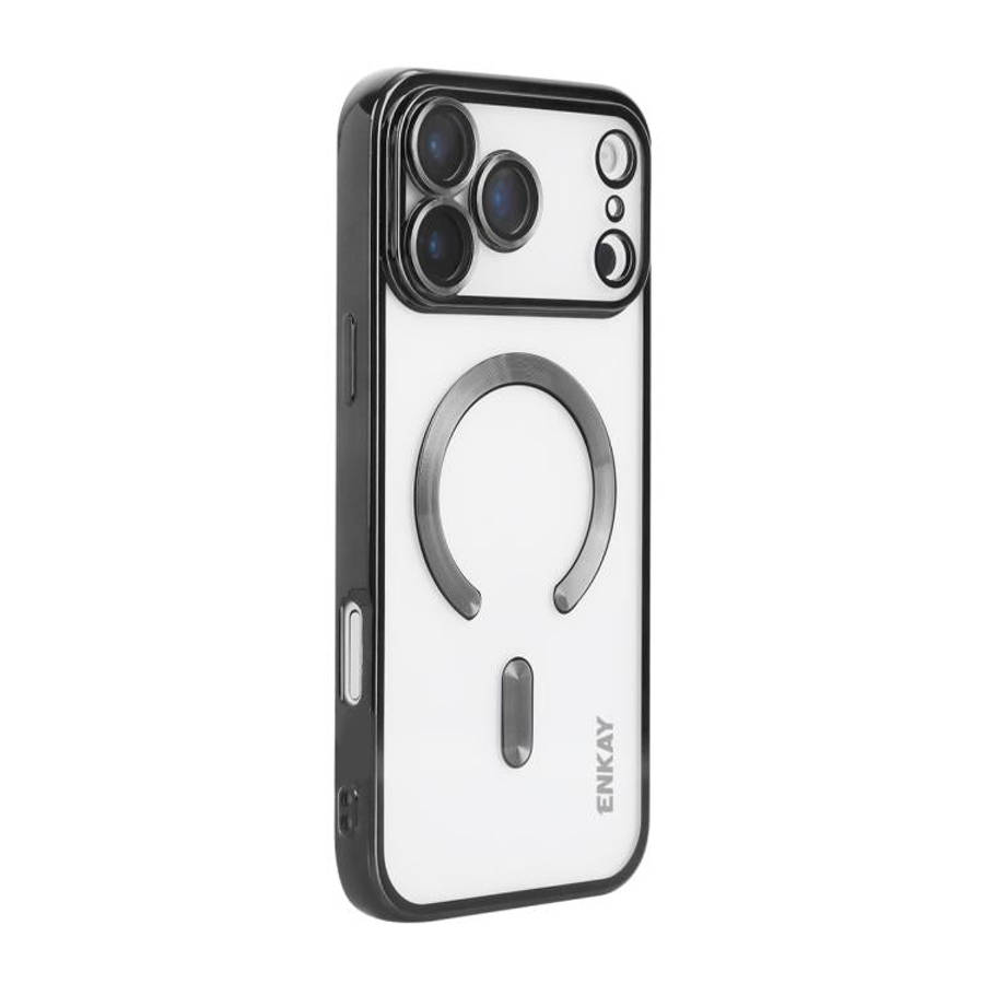 ENKAY Hat-Prince Magsafe Electroplated TPU Clear Shockproof Phone Case, For iPhone 17 Pro Max, Fo...