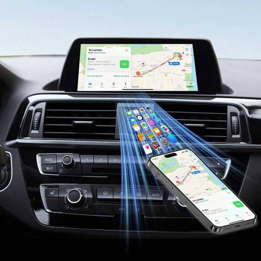 M4 2-in-1 Android Auto Carplay Box Wireless Car Adapter Intelligent Car Machine Interconnection M...