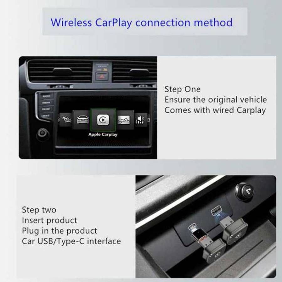 M4 2-in-1 Android Auto Carplay Box Wireless Car Adapter Intelligent Car Machine Interconnection M...
