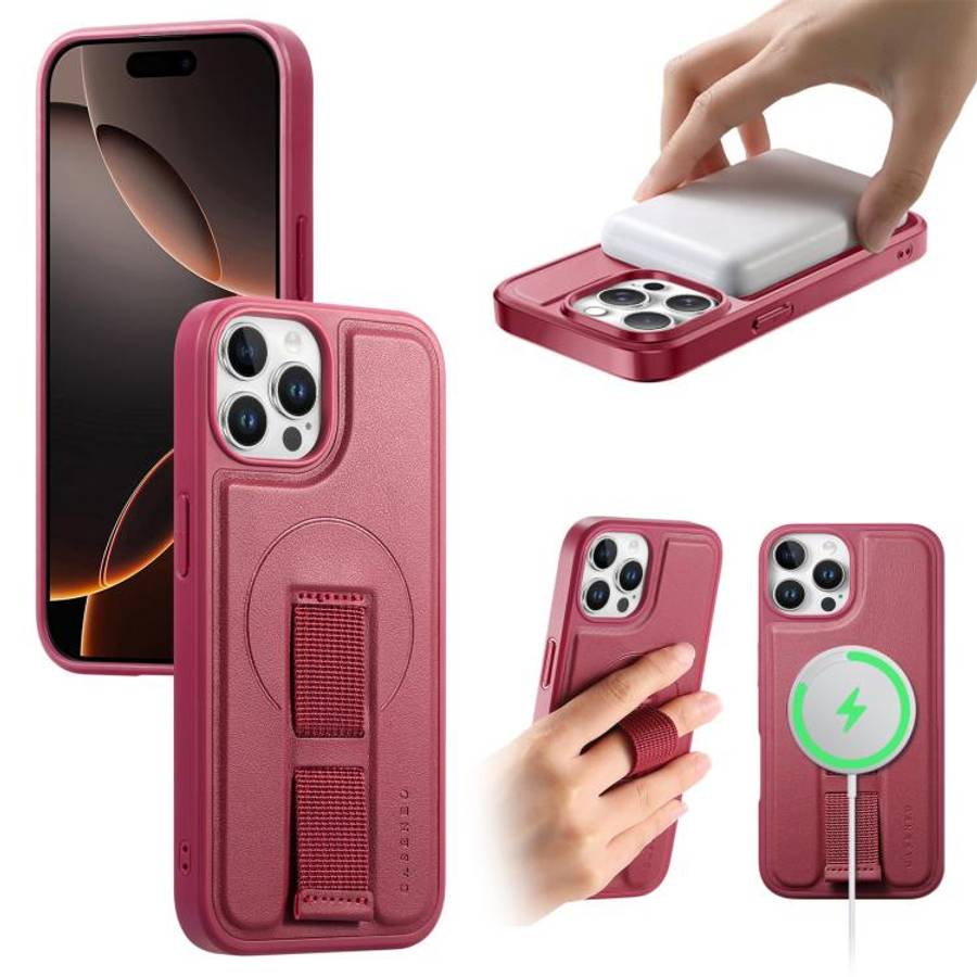 CaseNeo Finger Grip Wristband MagSafe Back Phone Case, For iPhone 14 Pro Max, For iPhone 13 Pro M...