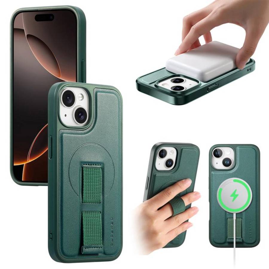 CaseNeo Finger Grip Wristband MagSafe Back Phone Case, For iPhone 16, For iPhone 15 Pro Max, For ...