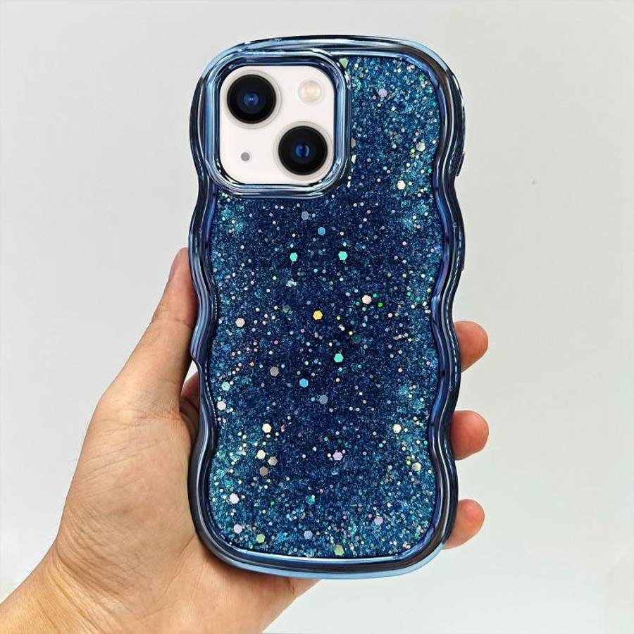 Wave Glitter Sequined Electroplated Phone Case, For iPhone 17 Pro Max, For iPhone 17 Pro, For iPh...