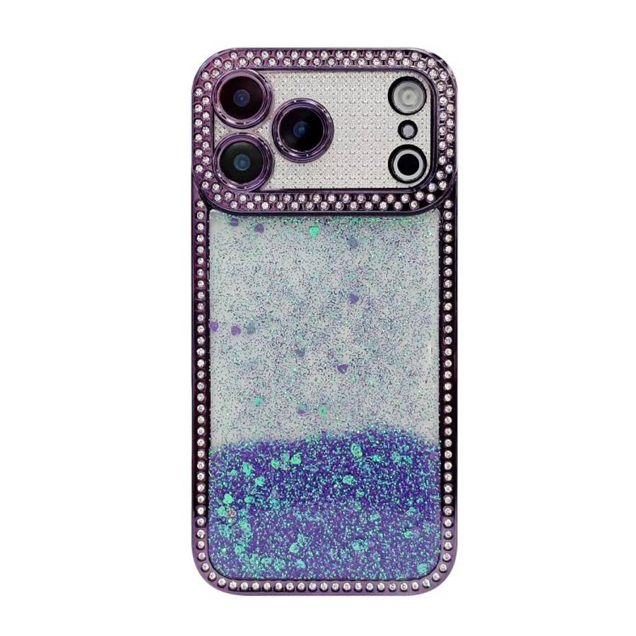 Diamond Gradient Glitter Sequins Plated Phone Case, For iPhone 17 Pro Max, For iPhone 17 Pro, For...