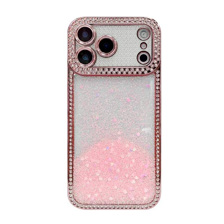 Diamond Gradient Glitter Sequins Plated Phone Case, For iPhone 17 Pro Max, For iPhone 17 Pro, For...