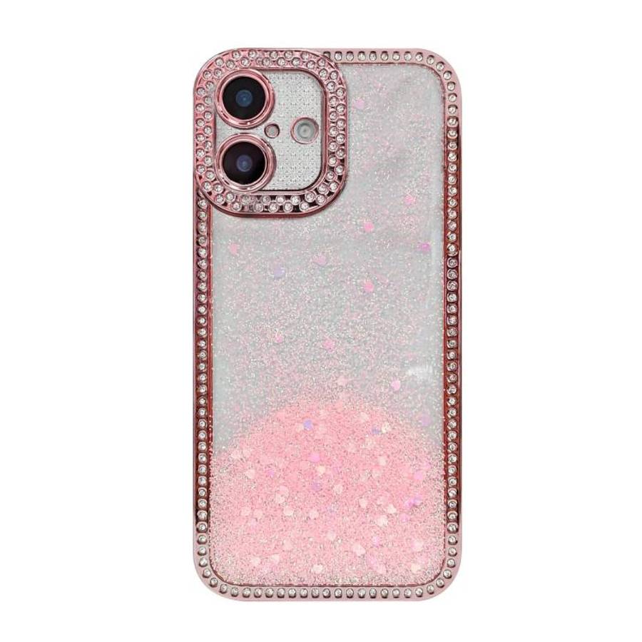 Diamond Gradient Glitter Sequins Plated Phone Case, For iPhone 17 Pro Max, For iPhone 17 Pro, For...