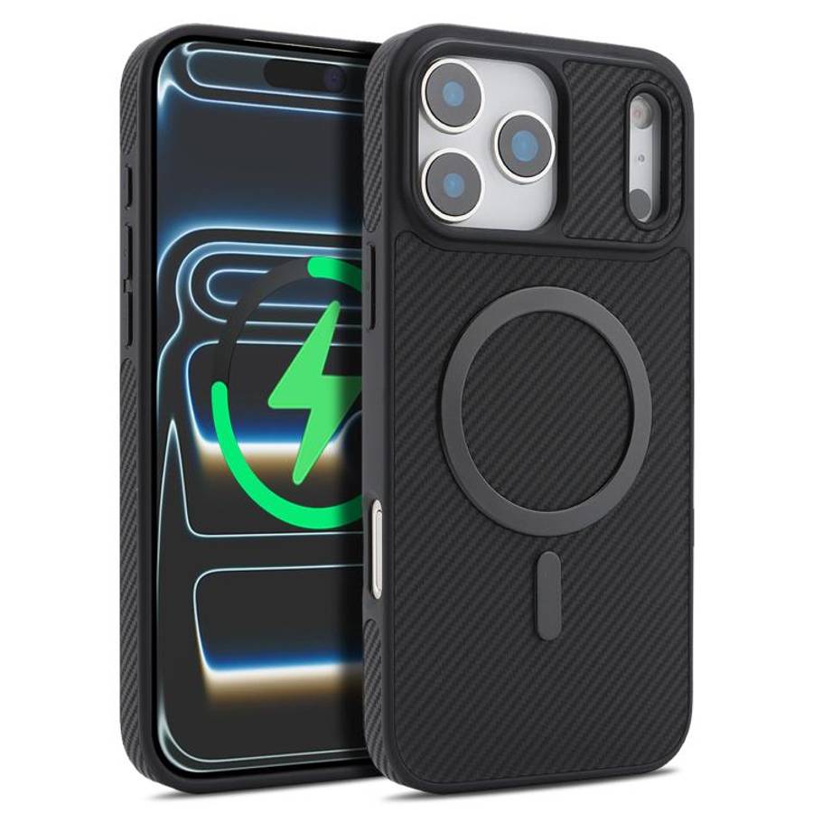 Carbon Fiber MagSafe Phone Case, For iPhone 18 Pro, For iPhone 18 Pro Max, For iPhone 17 Pro Max,...