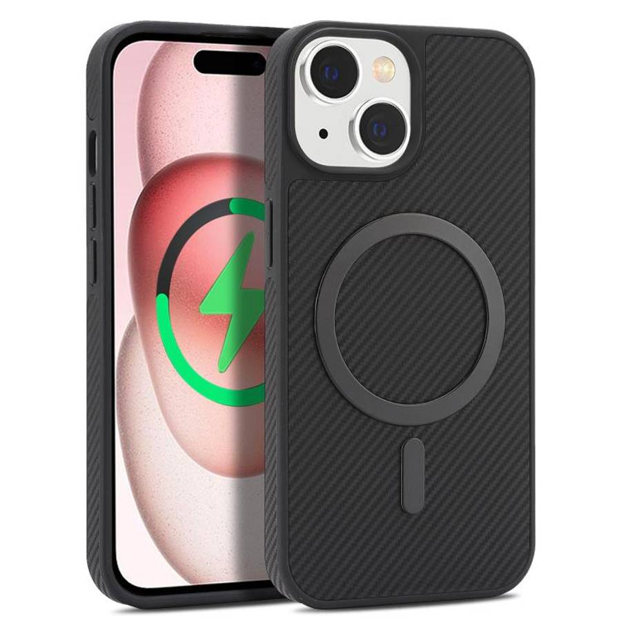 Carbon Fiber MagSafe Phone Case, For iPhone 16, For iPhone 15 Pro Max, For iPhone 15 Pro, For iPh...