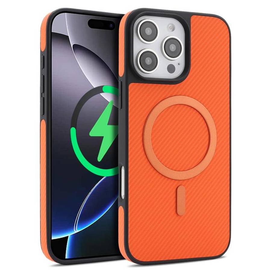 Carbon Fiber MagSafe Phone Case, For iPhone 16, For iPhone 15 Pro Max, For iPhone 15 Pro, For iPh...