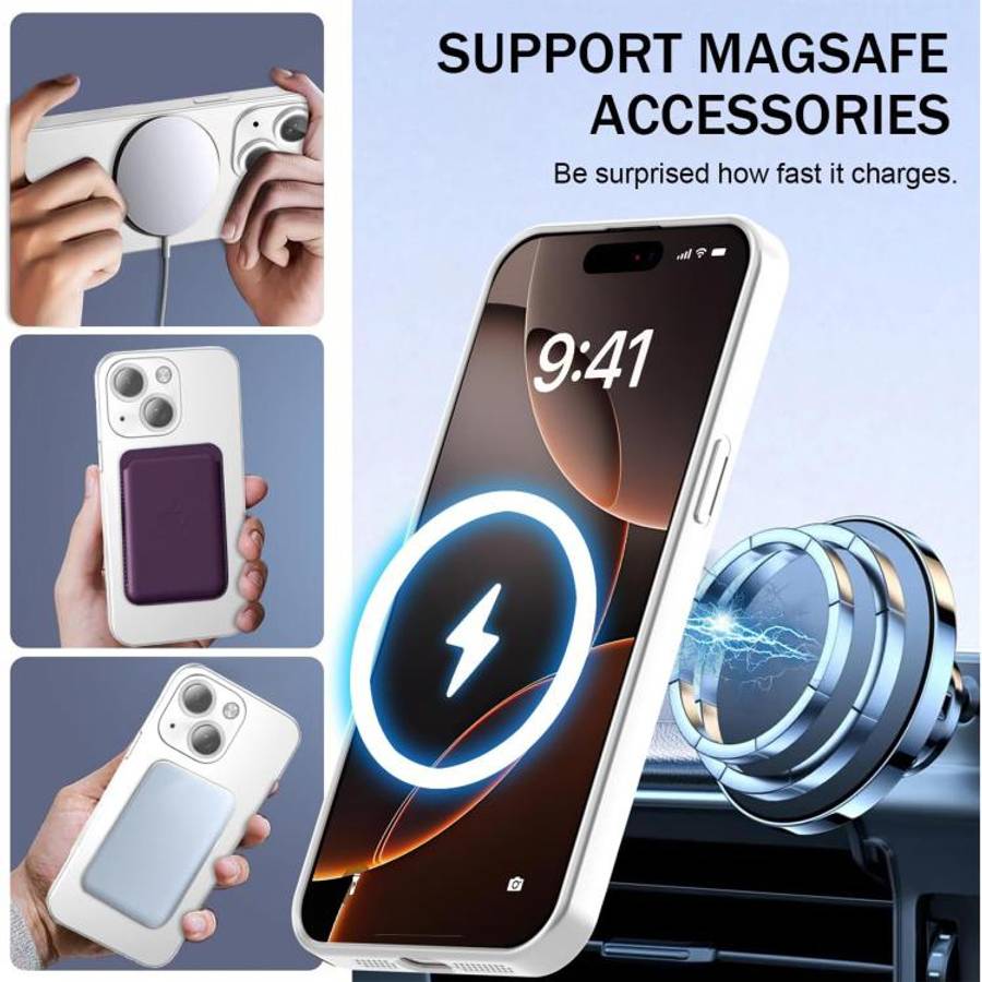Ultra thin Metallic TPU MagSafe Phone Case with Lens Film, For iPhone 14 Plus, For iPhone 14, For...