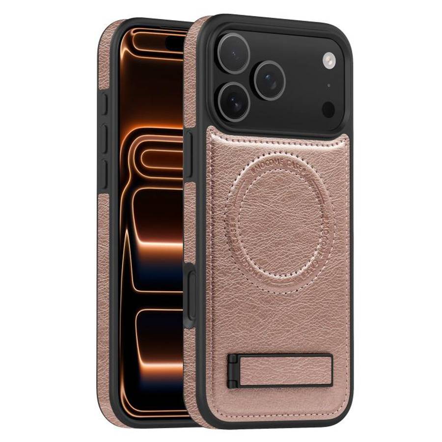 Multi-function Holder MagSafe PU Phone Case, For iPhone 17 Pro Max, For iPhone 17 Pro, For iPhone...